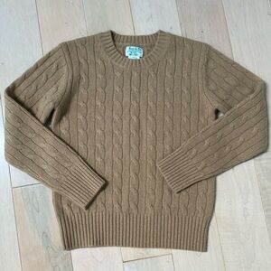 Best & Co.  100% cashmere khaki beige sweater unisex